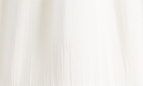 Ever New Elsa Ruffle & Embroidered Long Sleeve High-low Minidress In Porcelain