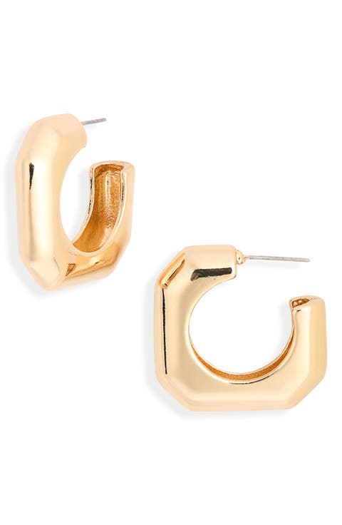Squared Hoop Earrings
