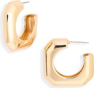 Leith Squared Hoop Earrings