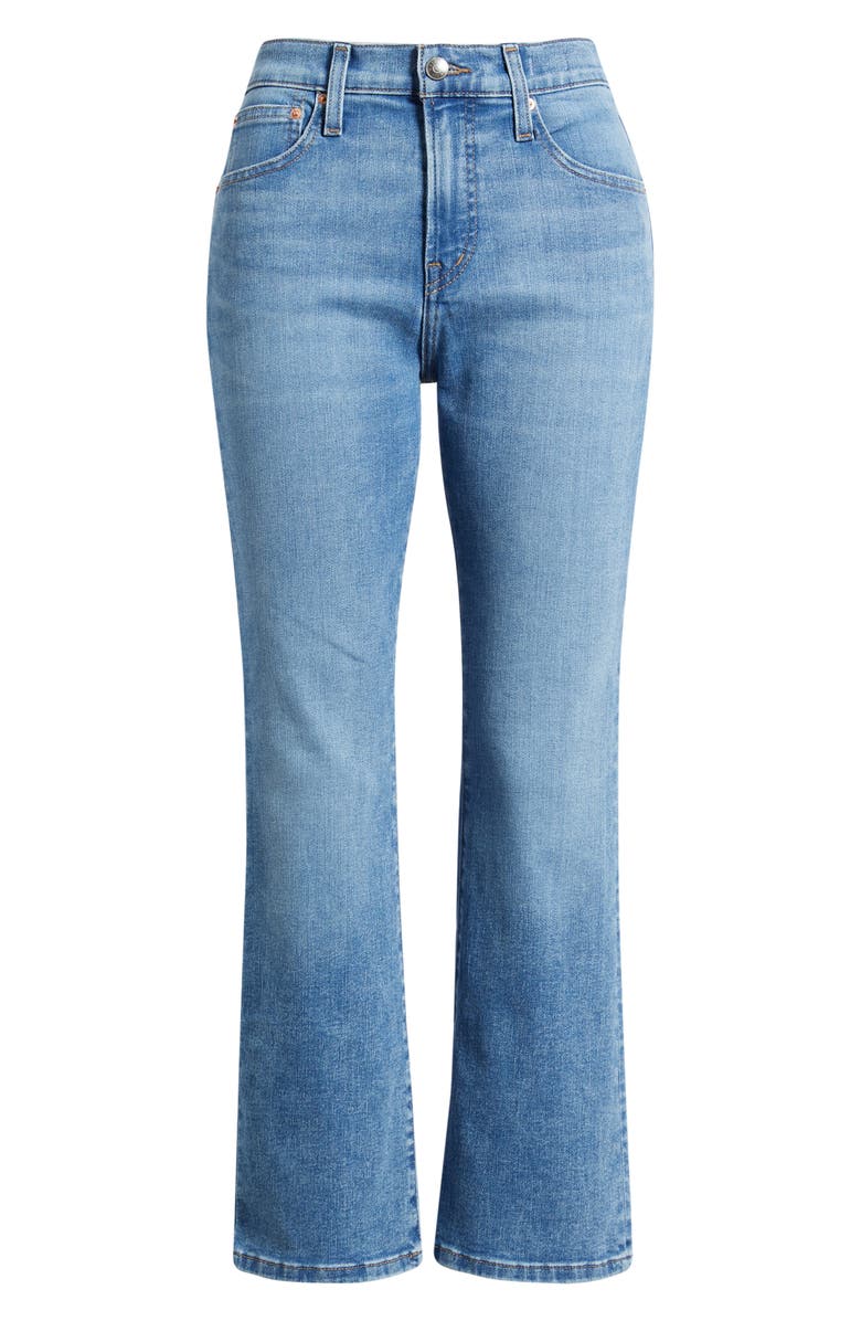 Madewell The Flare Super Stretch Crop Jeans, Main, color, Midvale Wash