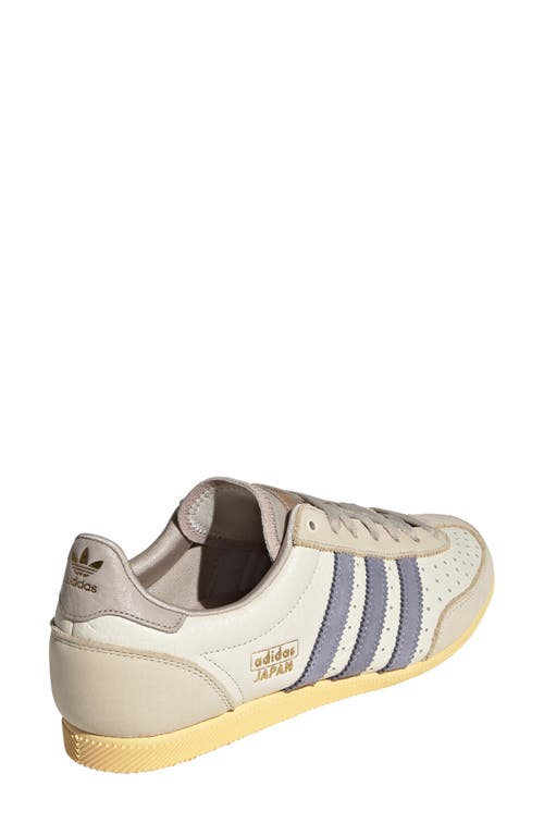 Adidas Originals Adidas Japan Low Top Sneaker In Cream White/violet/beige