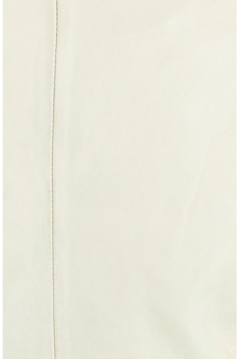 'Ashville' Lambskin Leather Moto Jacket, Alternate, color, CHALK