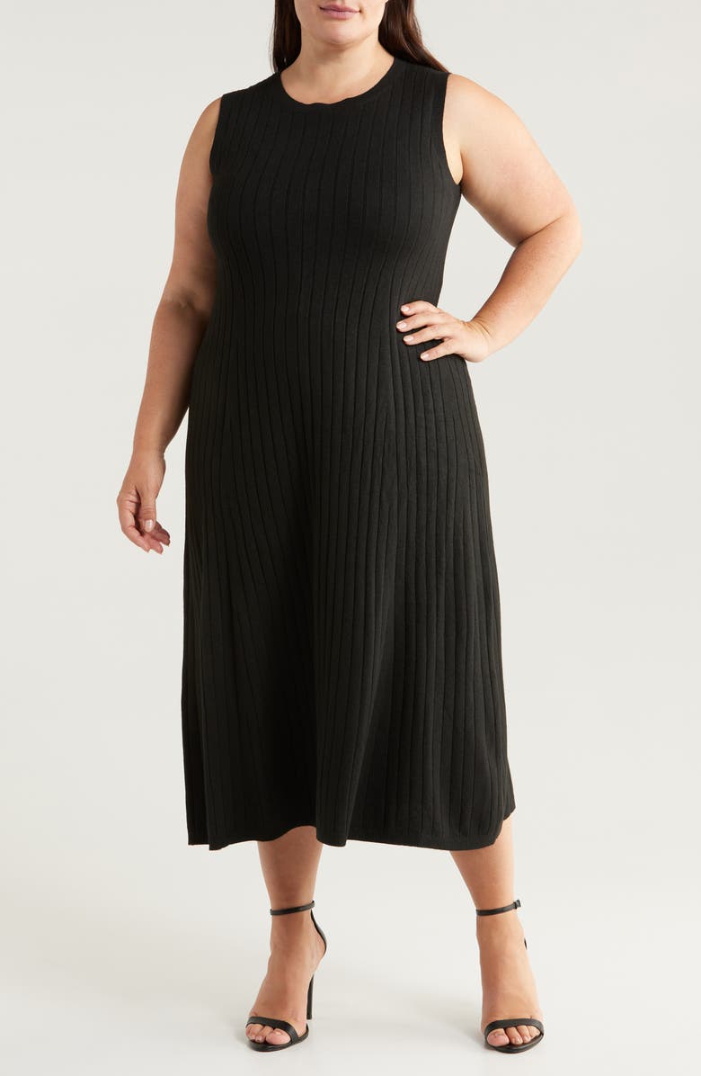 Vince Camuto Sleeveless Midi Sweater Dress, Main, color, 