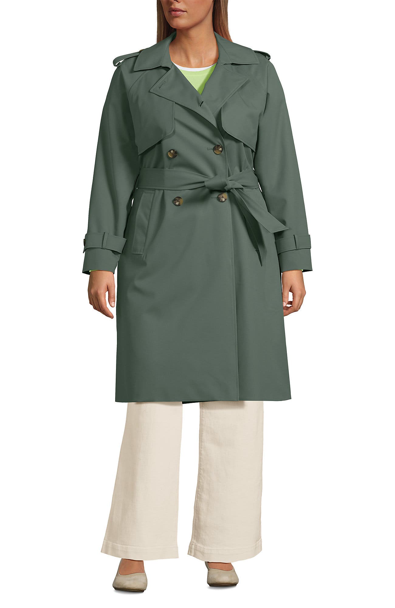 Plus Size Squall Waterproof Modern Trench Raincoat - image 3