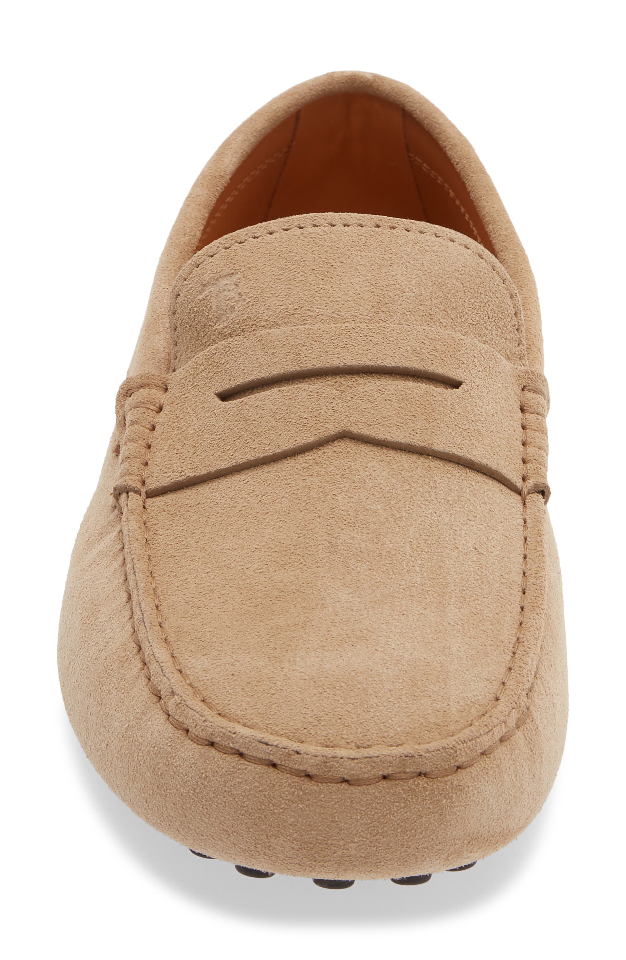 Tod's Penny Loafer Driving Shoe, Alternate, color, Biscotto