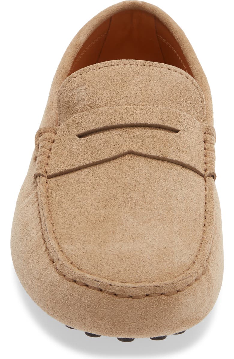 Tod's Penny Loafer Driving Shoe, Alternate, color, Biscotto