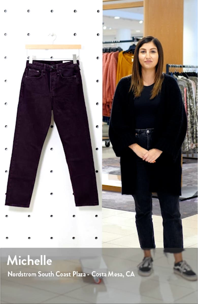 Maya High Waist Ankle Slim Straight Leg Jeans, sales video thumbnail
