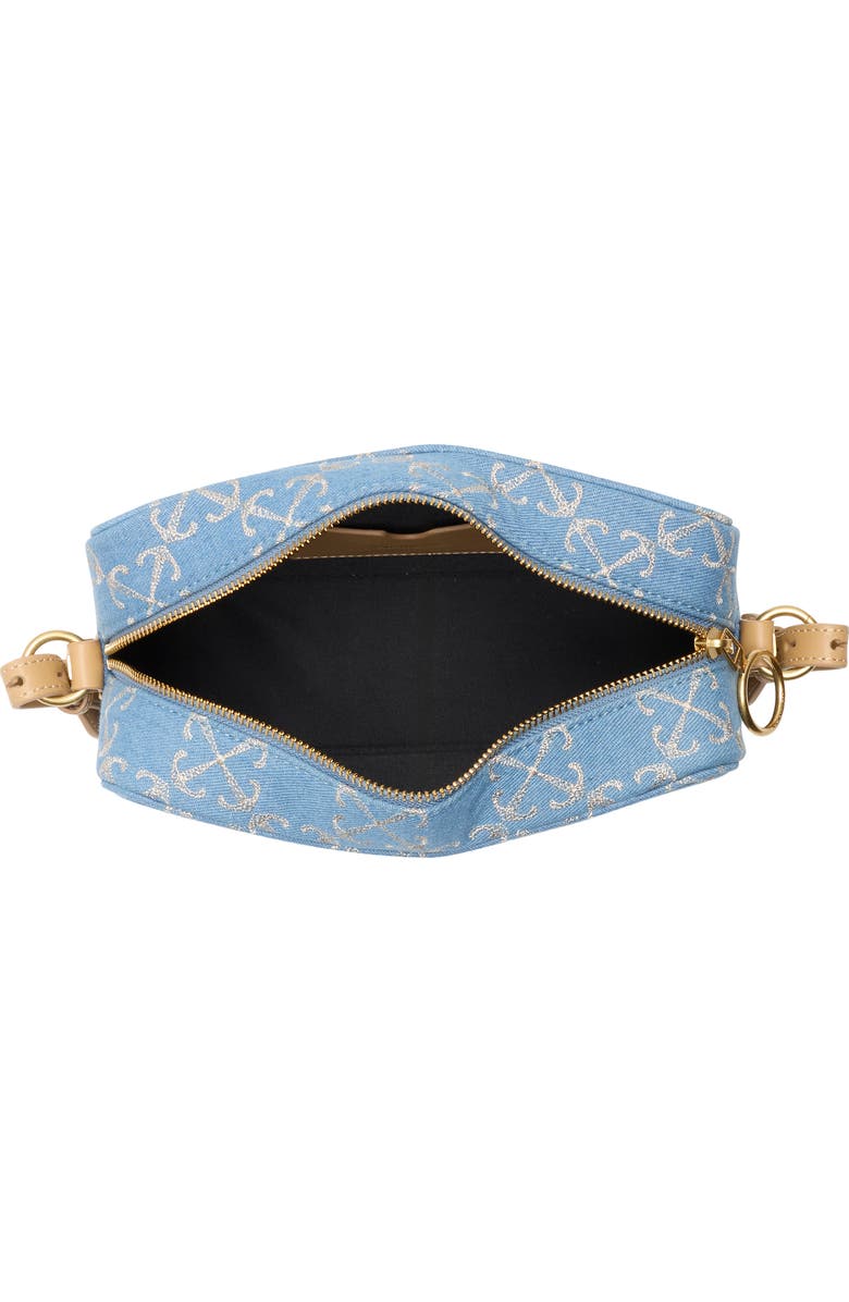 Off-White Medium Jacquard Denim Crossbody Camera Bag, Alternate, color, Logo Repeat