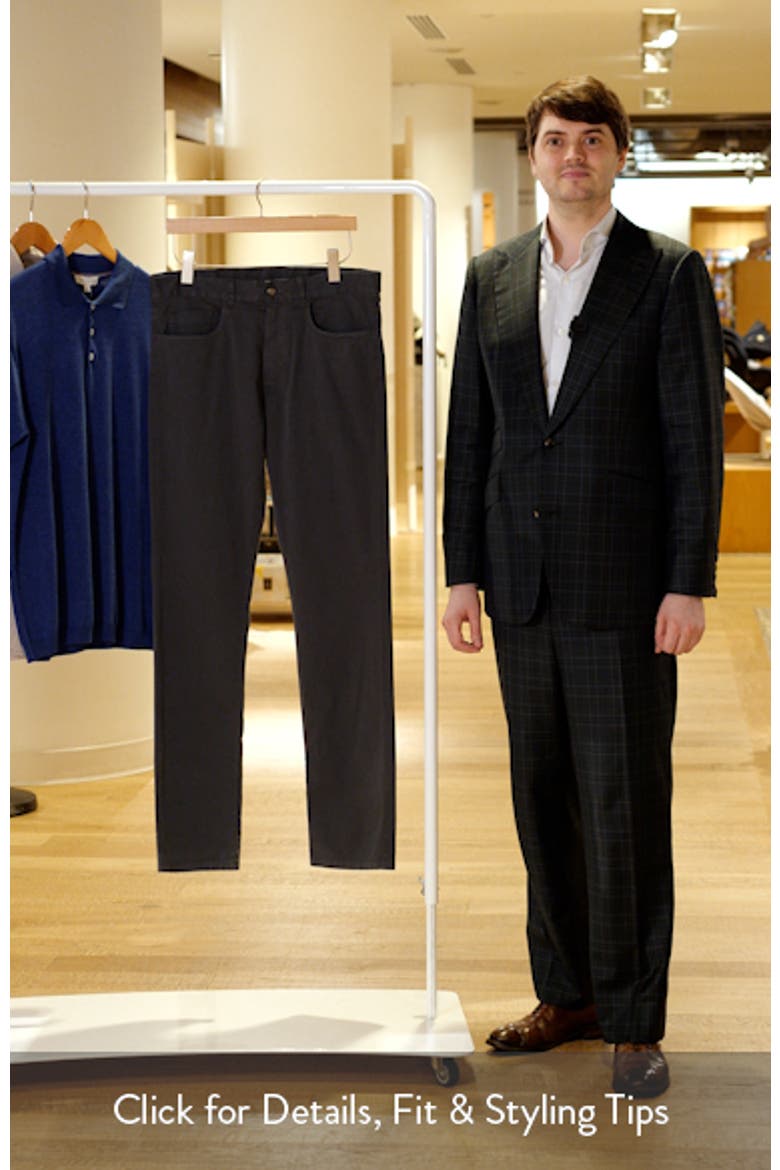 Regular Fit 5-Pocket Cotton Stretch Twill Pants video