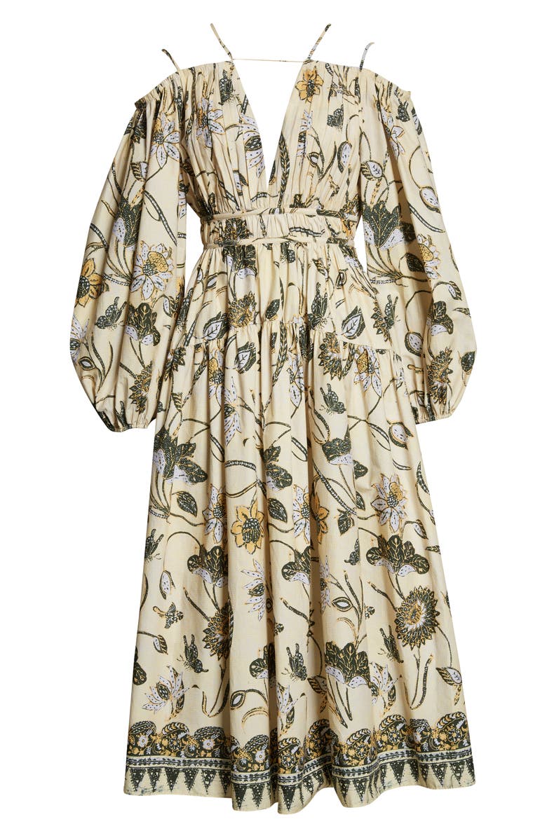 Ulla Johnson Tahlia Long Sleeve Cotton A-Line Dress, Alternate, color, 