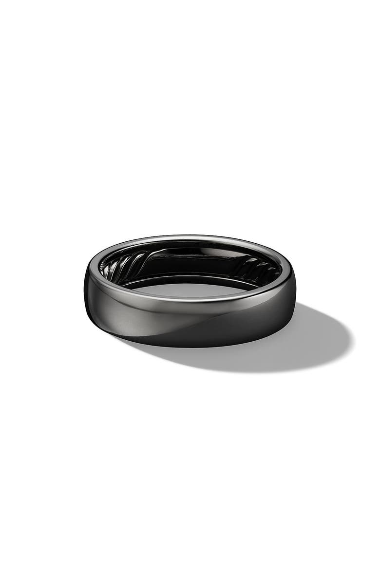 David Yurman Classic Black Titanium Band Ring, Main, color, 