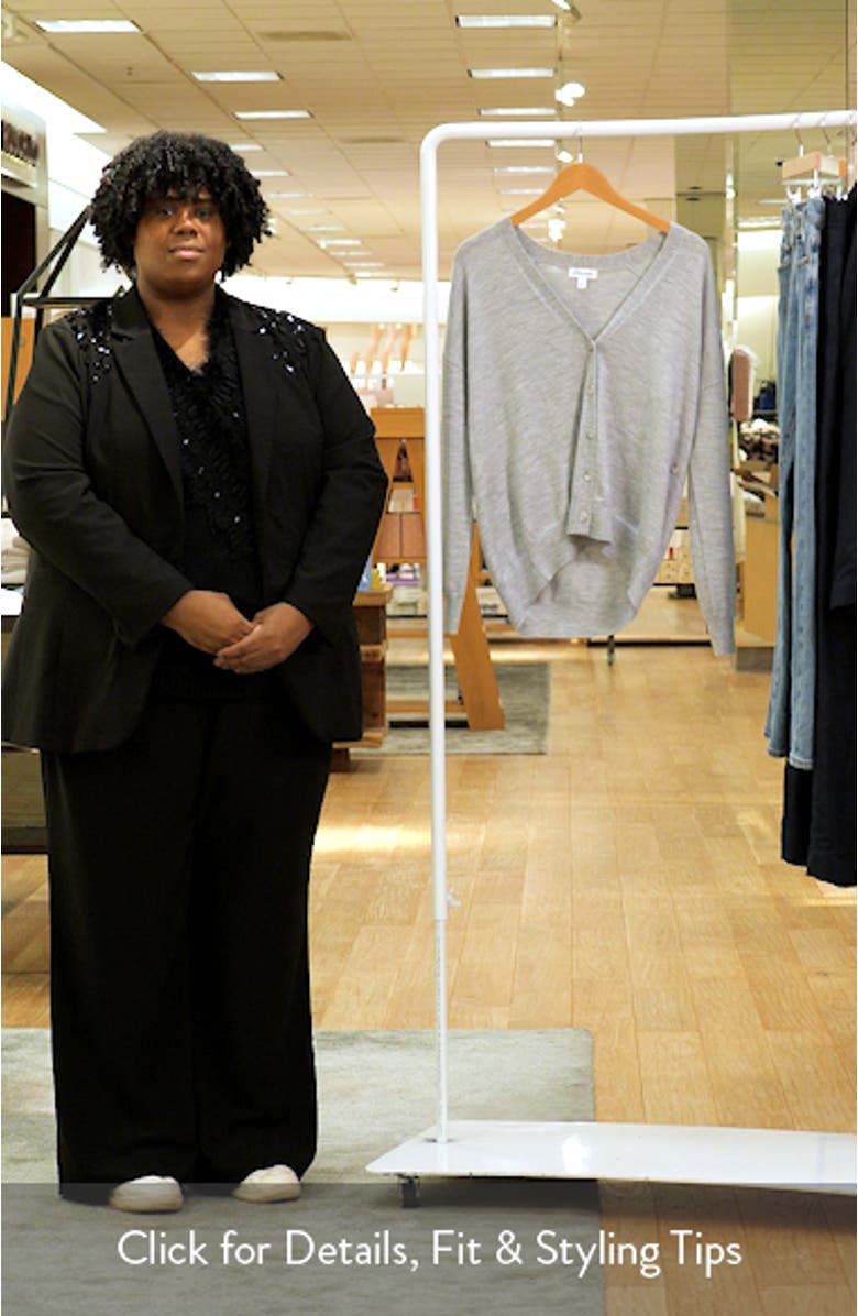 Asymmetrical Wool Blend Cardigan, sales video thumbnail