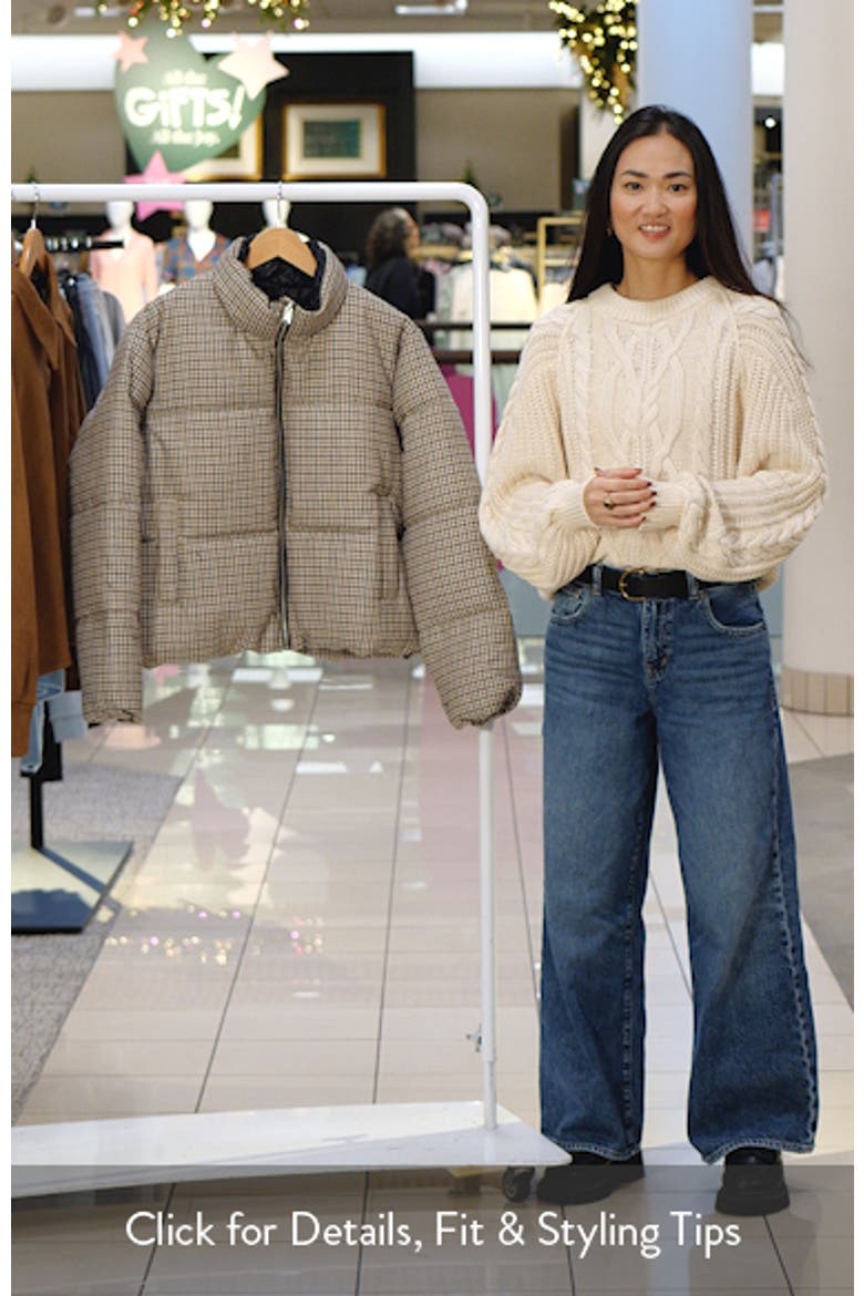 Lyon Short Houndstooth Puffer Jacket video