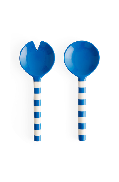 Jonathan Adler Cabana Salad Serving Set In Blue