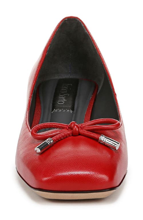 Franco Sarto Women's Natalia Block Heel Ballet Pumps In Red