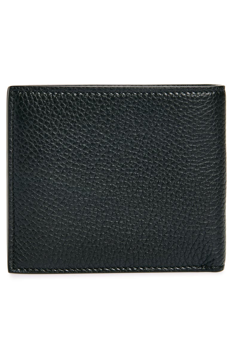 TOM FORD T-Line Soft Grain Leather Bifold Wallet, Alternate, color, 1N001 Black