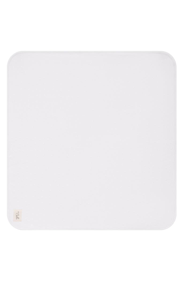 Bebe Bella Girl Soft and Stretchy Puff Print Blanket, Main, color, White