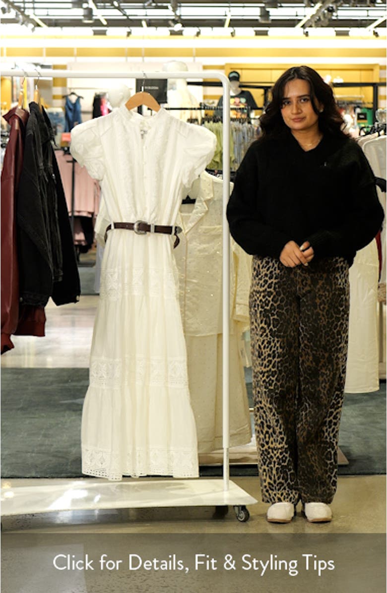 Amy Floral Lace Inset Belted Maxi Dress, sales video thumbnail