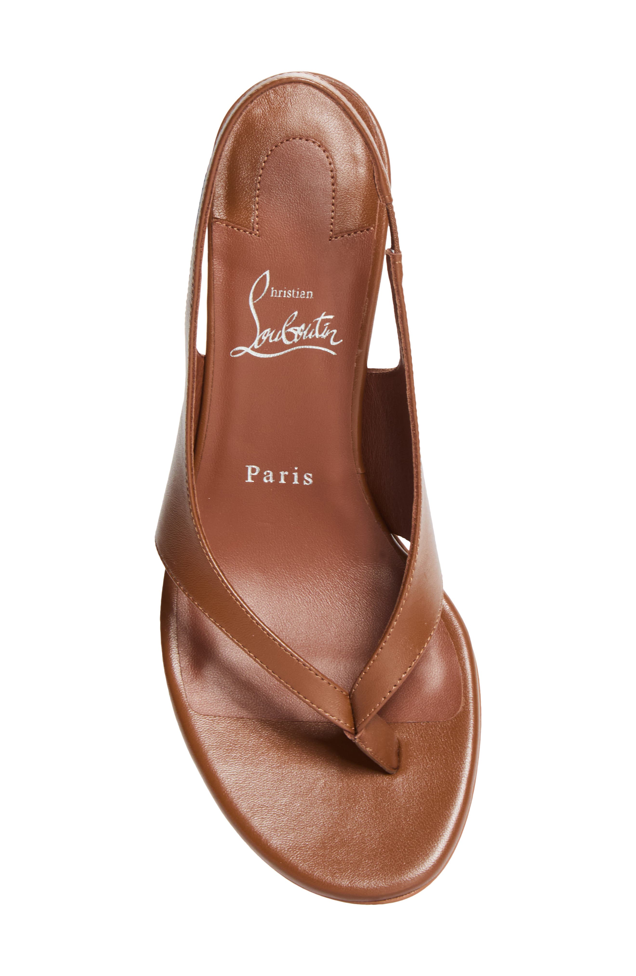 Miss Z Infradita Slingback Sandal, Alternate, color, C718 CUOIO/ LIN CUOIO