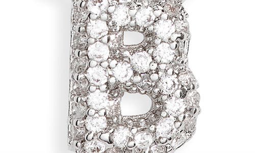 Leith Cubic Zirconia Initial Pendant Necklace