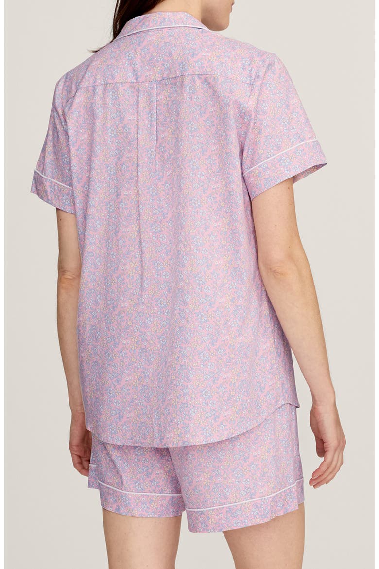 Brushed Cotton Twill Short Pajamas, Alternate, color, PINK