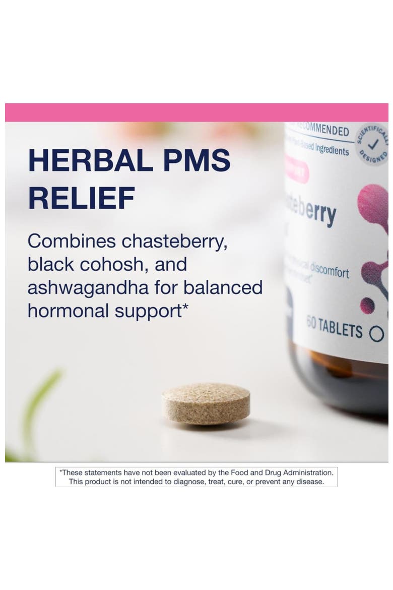 Chasteberry Plus Hormone Reproductive Health Supplement 60 Tablets, Alternate, color, None