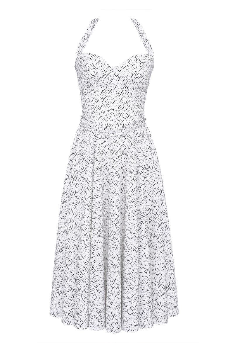 Georgie B Sleeveless Midi Dress, Alternate, color, MICRO SPOT