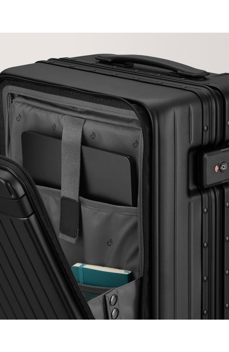 Carl Friedrik The Carry-on X Suitcase, Alternate, color, Black / Black