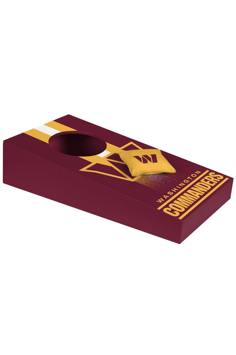 Washington Commanders Tabletop Cornhole Set, Alternate, color, Maroon