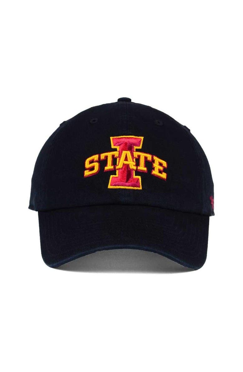 '47 Men's '47 Black Iowa State Cyclones Clean Up Adjustable Hat, Alternate, color, 