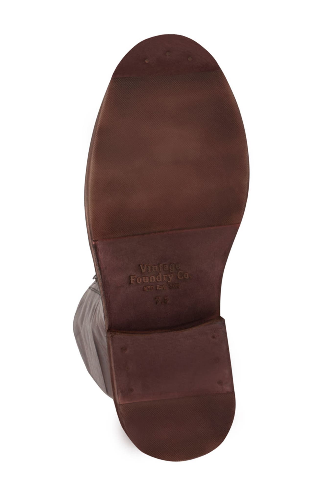 VINTAGE FOUNDRY Sadelle Lace-Up Boot, Alternate, color, Burgundy