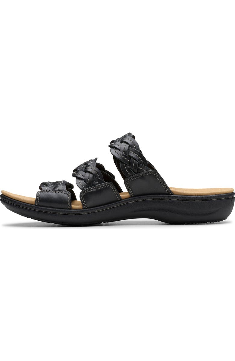 Clarks<sup>®</sup> Laurieann Rio Sandal, Alternate, color, Black Leather