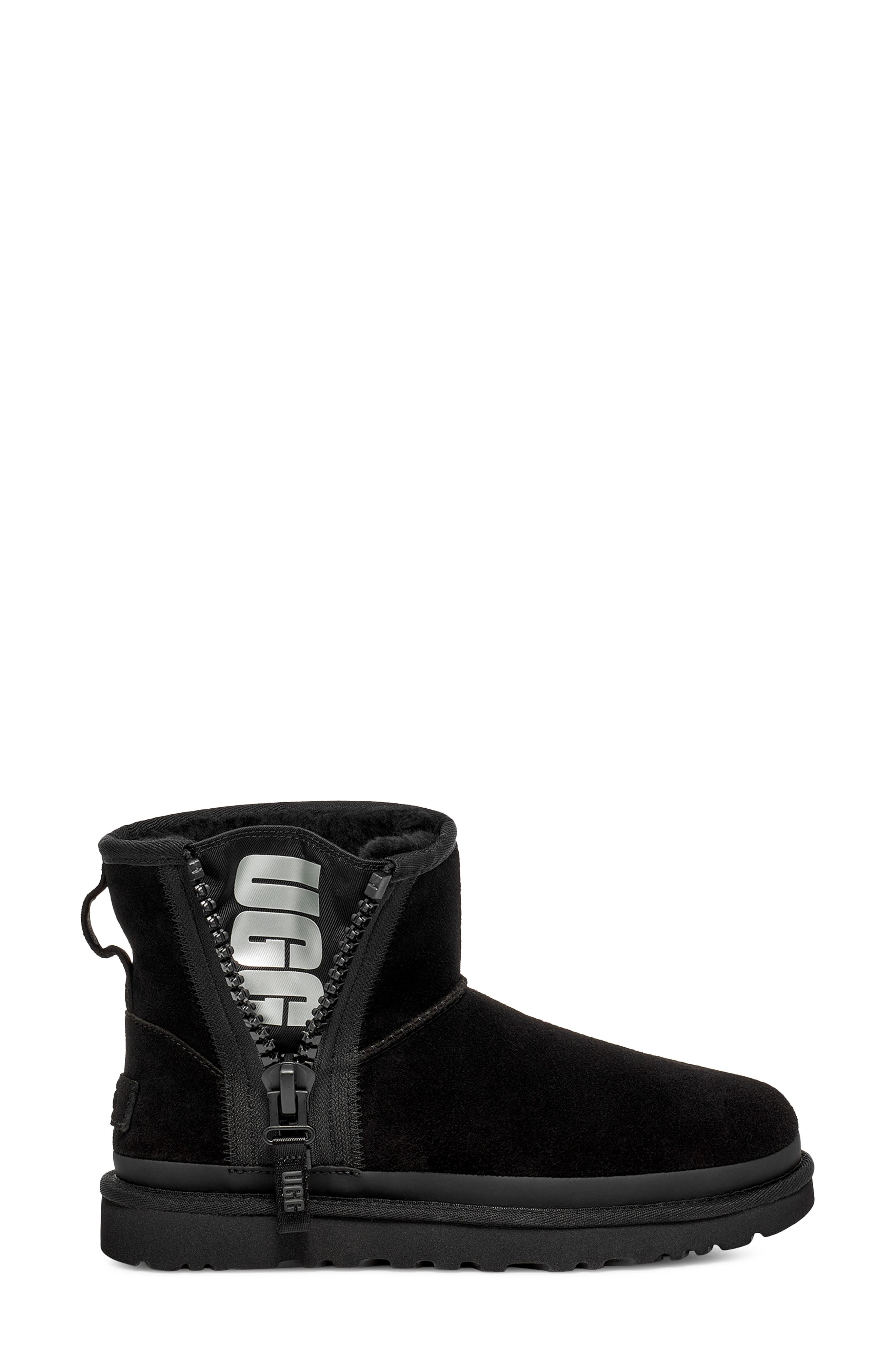 UGG<sup>®</sup> Mini Classic Zip Bootie, Alternate, color, 