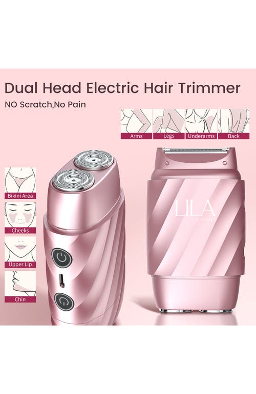Lila By Akunbem Breeze B2 Max Painless 3-in-1 Multifunction Body & Facial Hair Shaver In Transparent