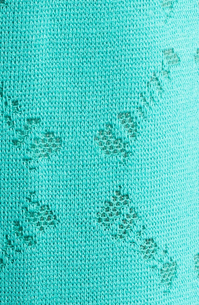 Ming Wang Burnout Knit Jacket, Alternate, color, Emerald Awe