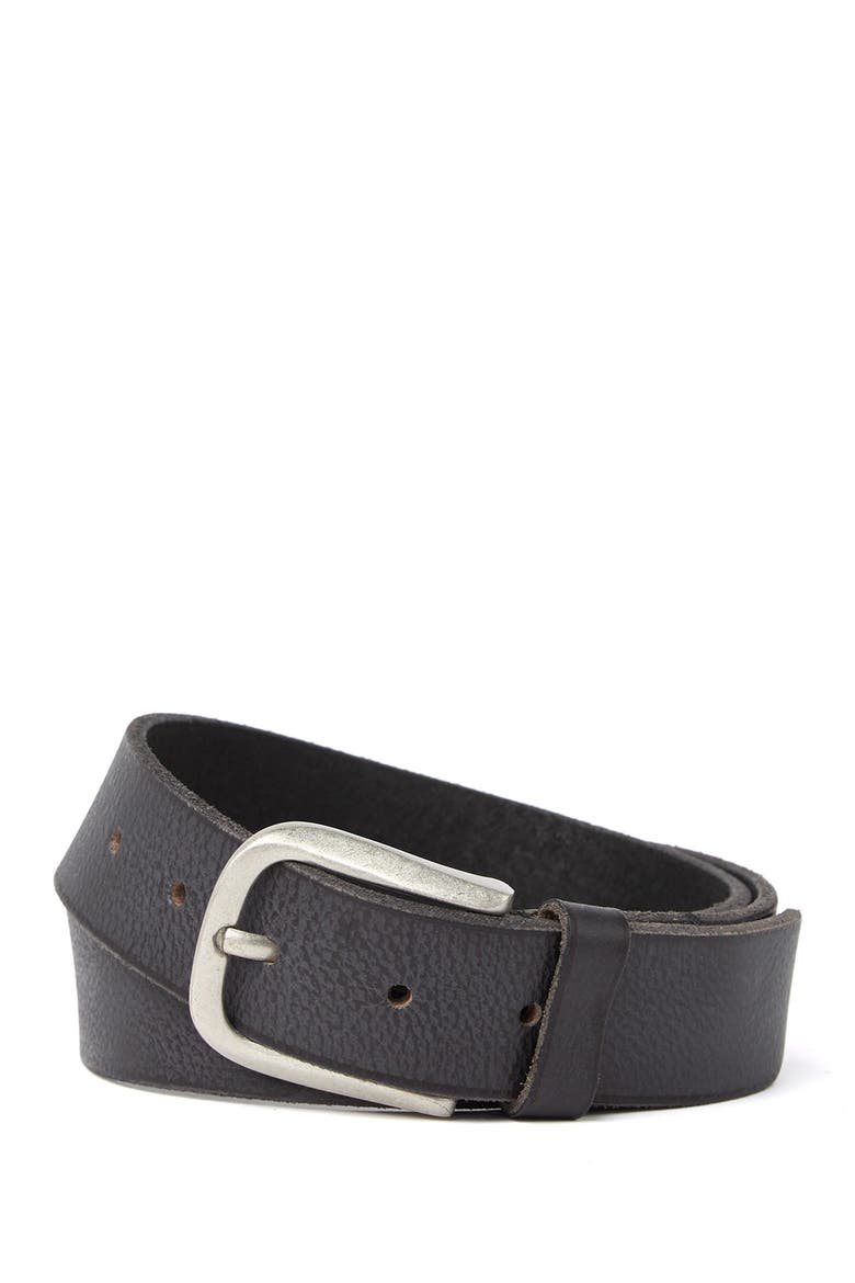 38mm Leather Belt, Main, color, BLACK