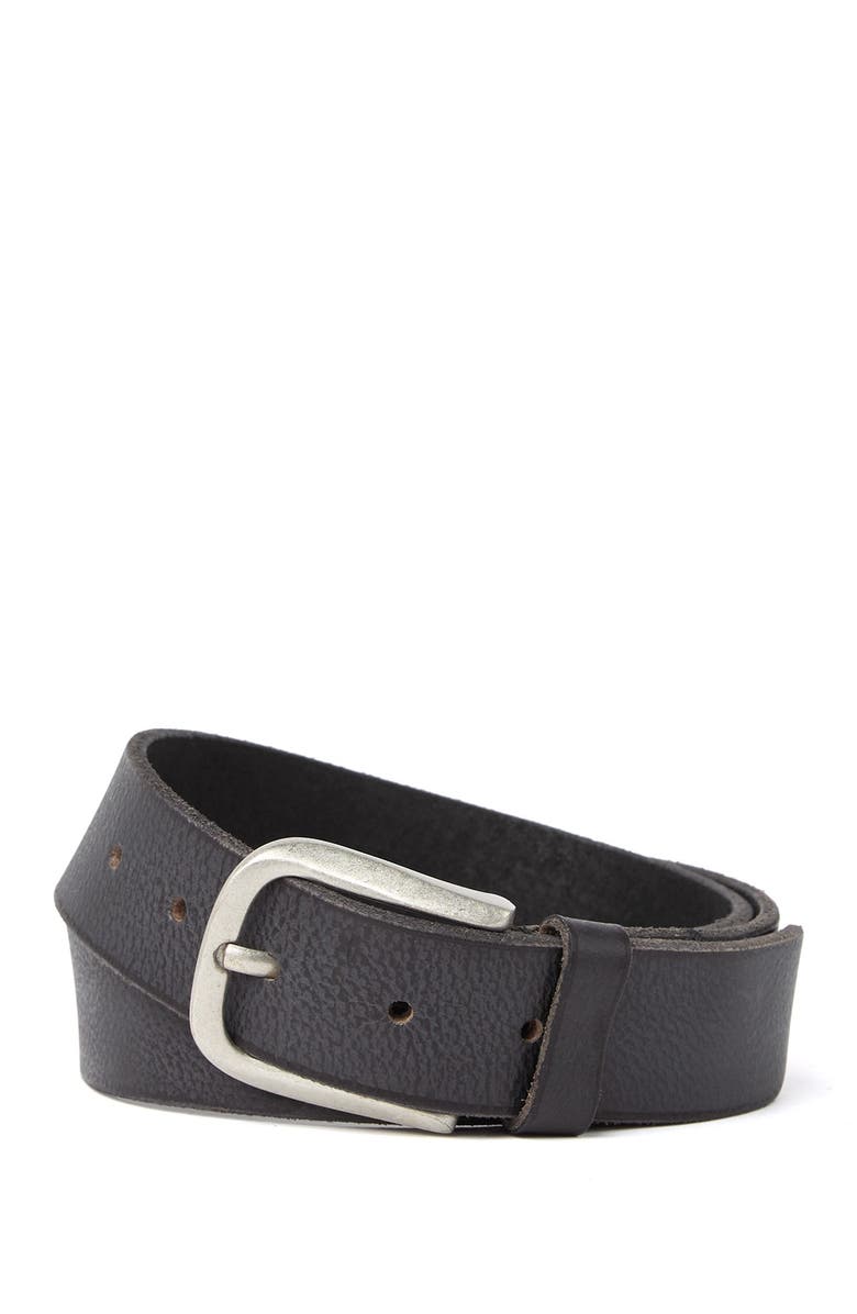 Joe's 38mm Leather Belt, Main, color, Black