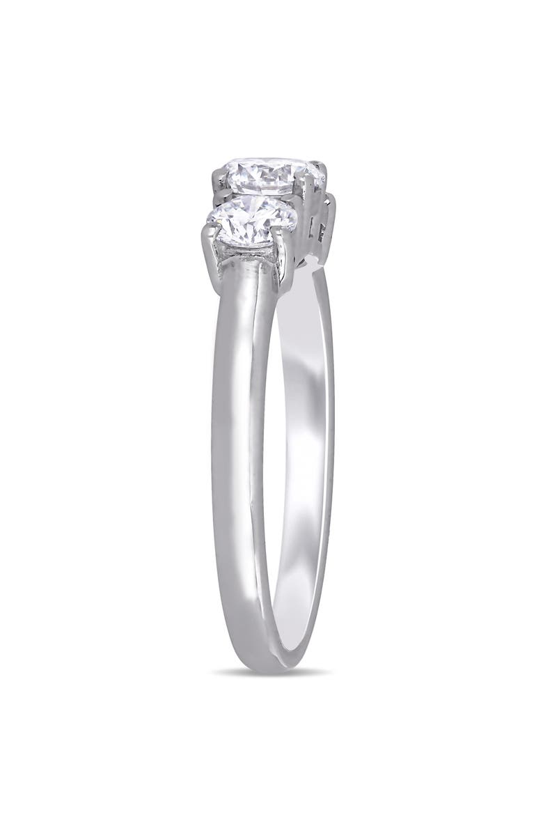 Julianna B. 1 CTW Lab-Grown Diamond 3-Stone Ring 14k, Alternate, color, White Gold
