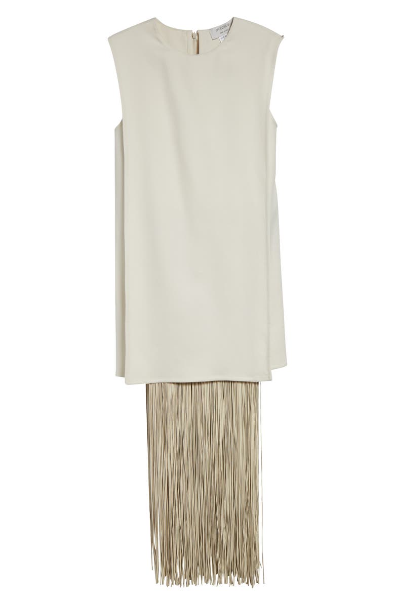 SPORTMAX Finnici Fringe Cady Sheath Dress, Alternate, color, Pink