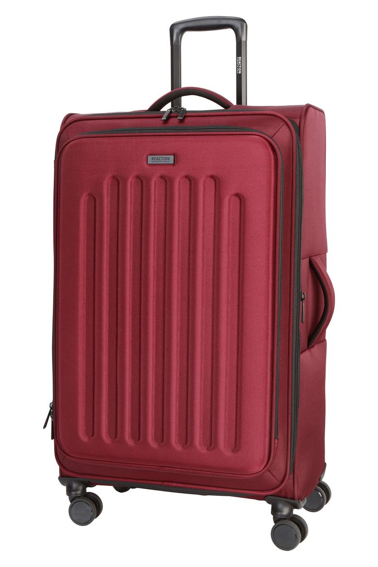 The Venturer 28 Inch Checked Suitcase, Alternate, color, WINE