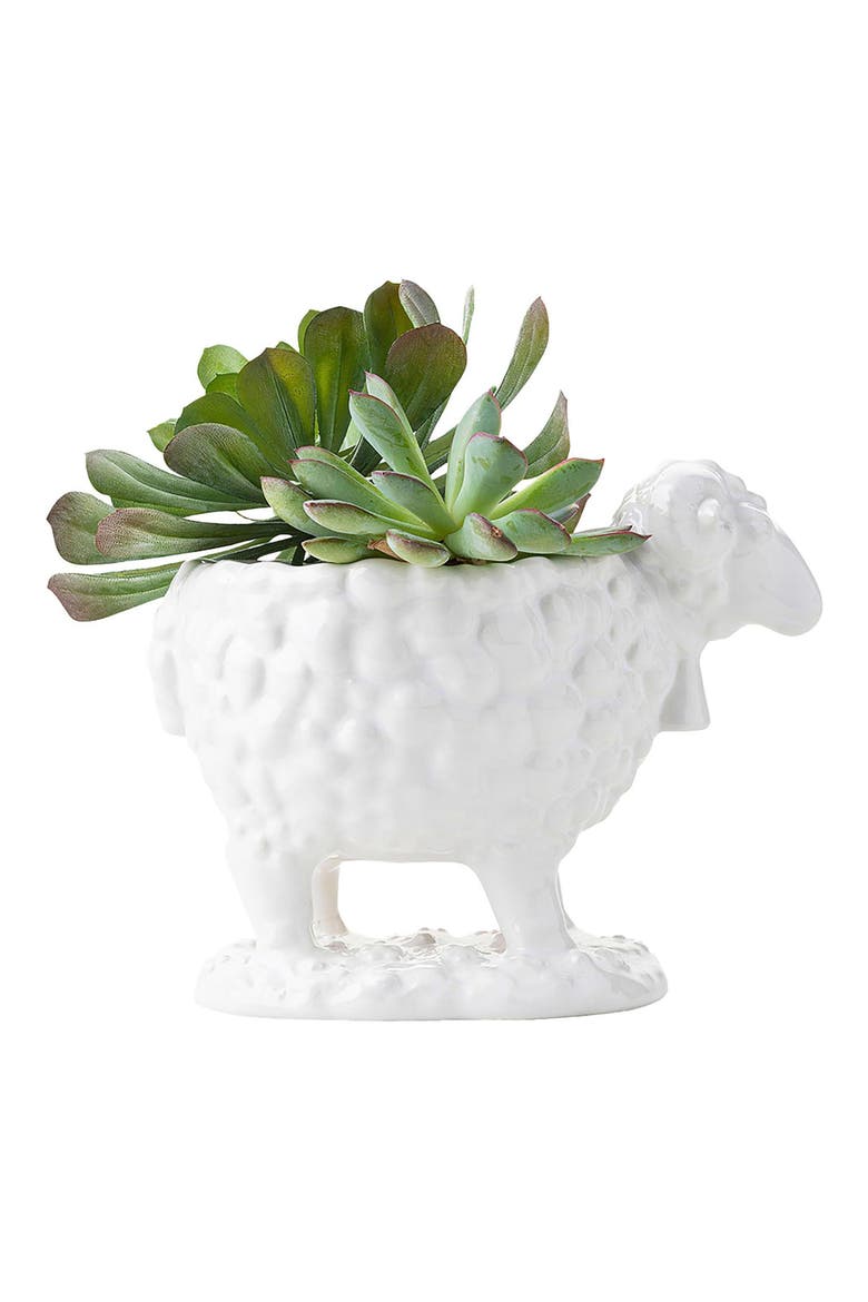 Renoir Ram Ceramic Serving Bowl, Alternate, color, WHITEWASH