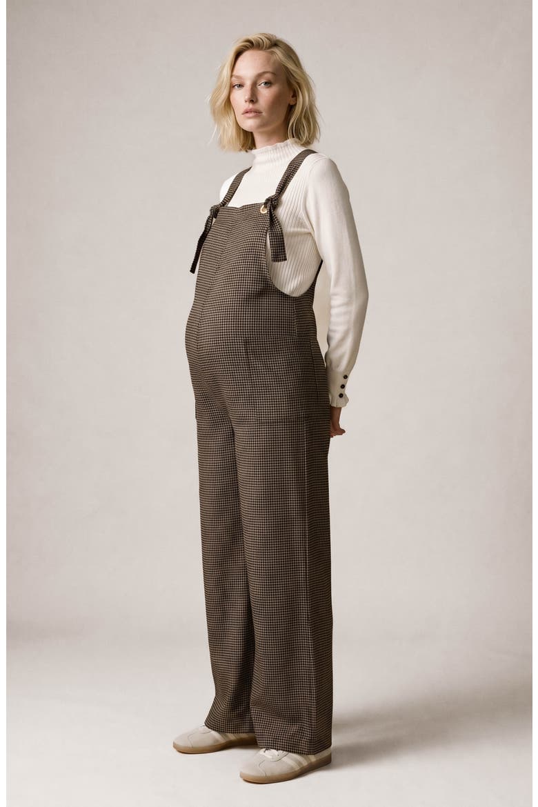 Maternity and Nursing Dungaree Mae, Alternate, color, Black