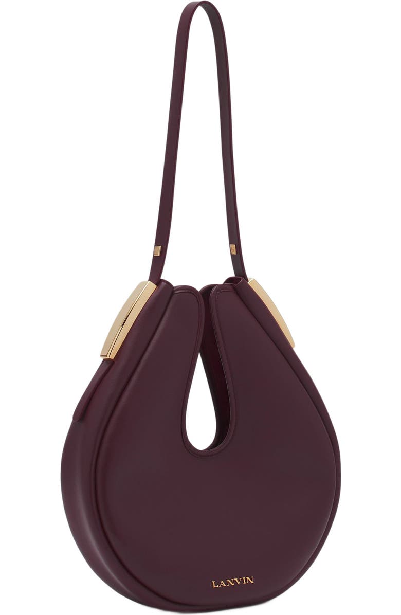 Lanvin Hobo Cymbal Leather Bag, Alternate, color,