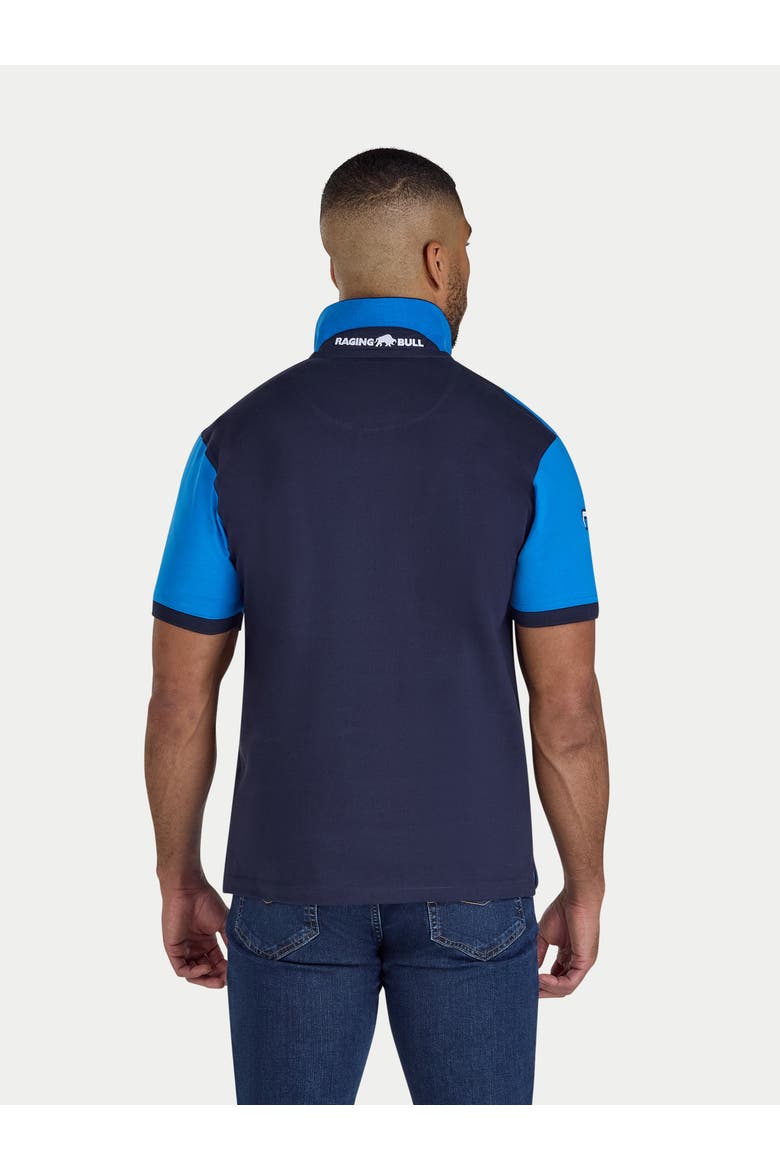 Diagonal Stripe Polo Shirt, Alternate, color, Navy