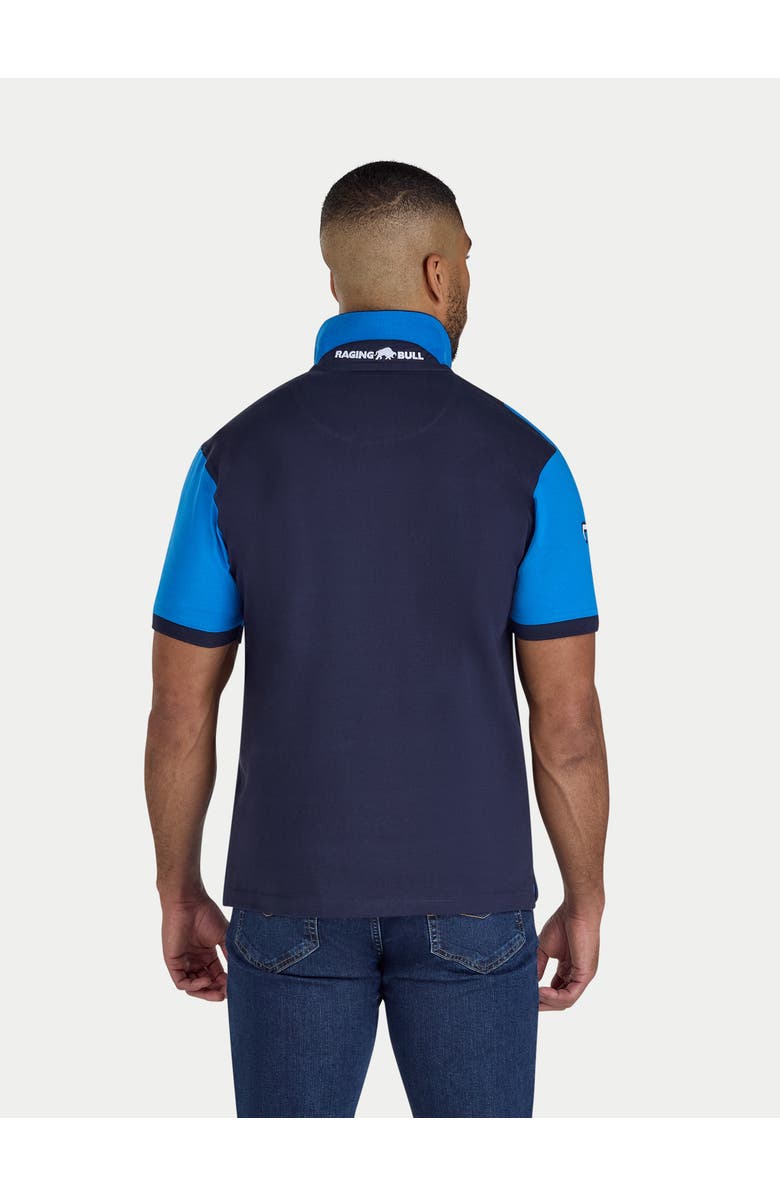 Raging Bull Diagonal Stripe Polo Shirt, Alternate, color, Navy