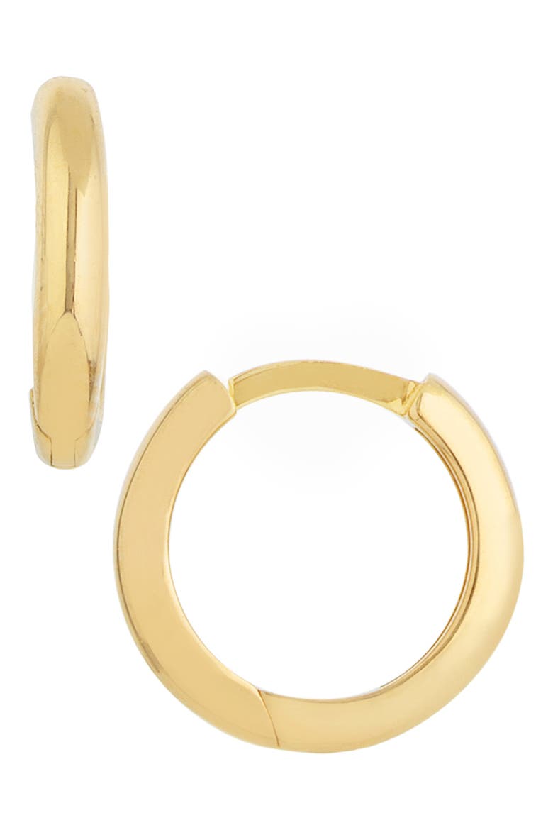 14K Gold 11mm Huggie Hoop Earrings, Main, color, YELLOW GOLD