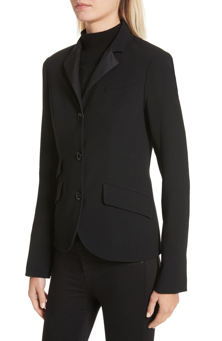 rag & bone Slade Wool Blazer, Alternate, color, Blk