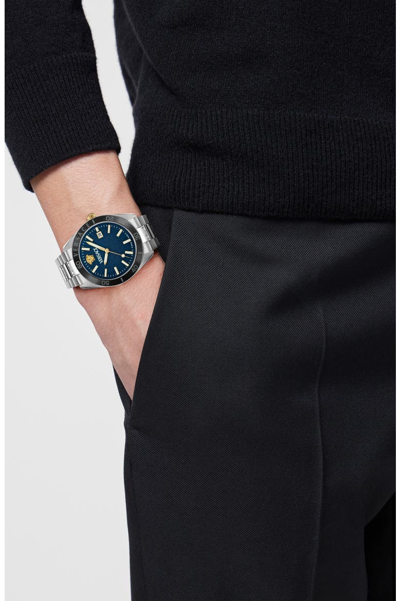 V-Dome Watch, 42mm, Alternate, color, STAINLESS STEEL