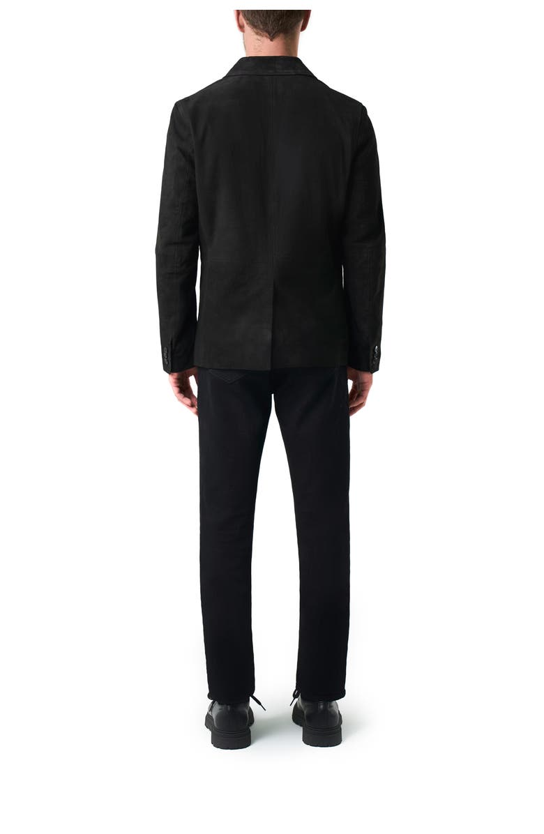 Velez Men's Semi Fitted Niger Suede Blazer, Alternate, color, Black