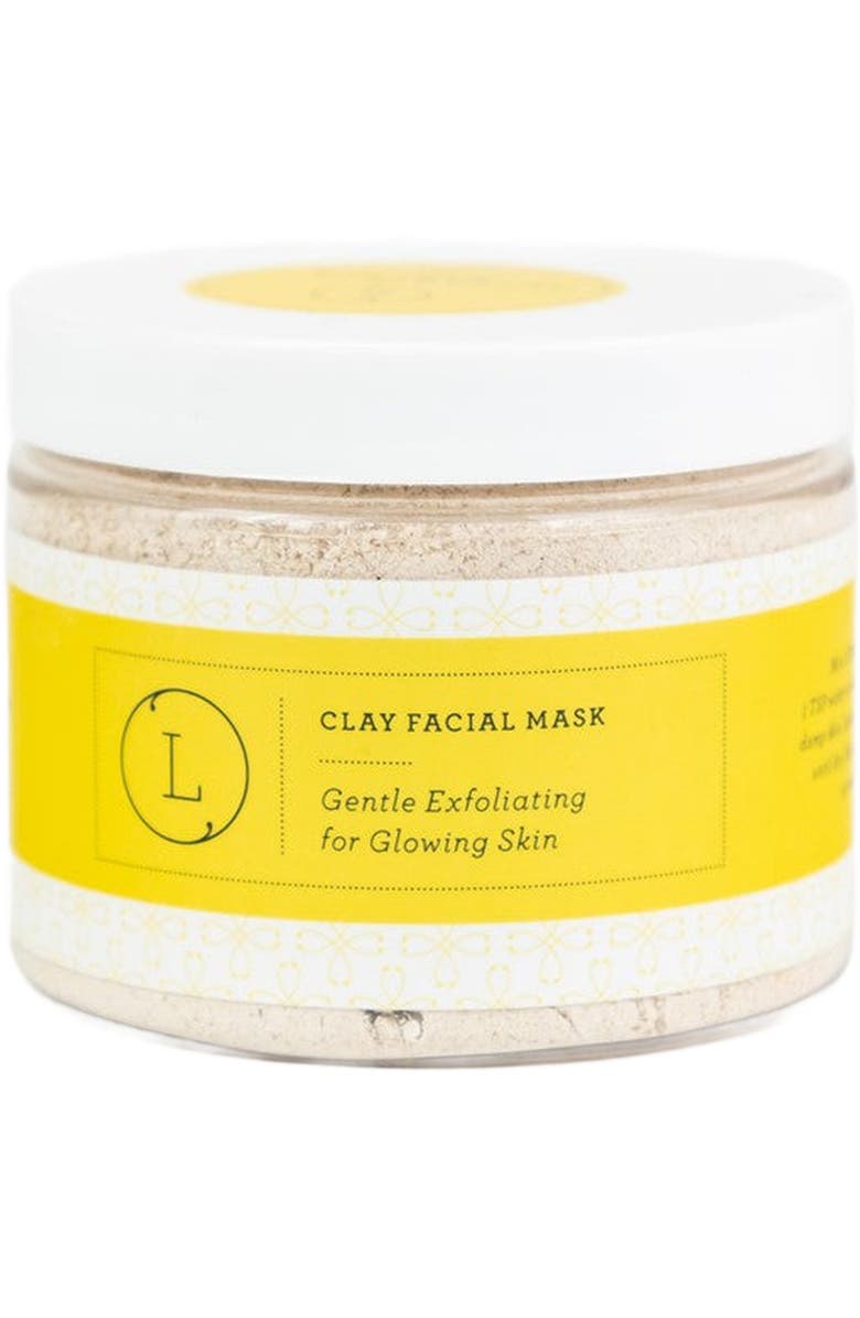 Lizush Natural Clay Facial Mask Exfoliating Mask Glowing Skin Mask, Alternate, color, NO COLOR